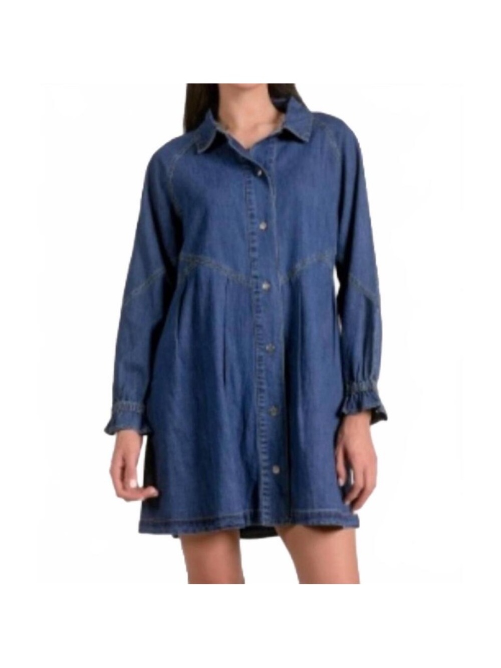 Elan Long Sleeve Denim Dress